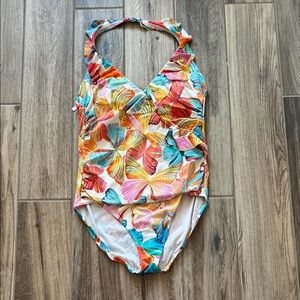 Upstream Butterfly Ruffle Hidden Tummy Swimwear